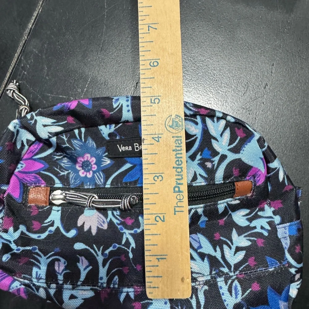 Vera Bradley Medium Cosmetic Bag in the Perennials Noir‎ pattern